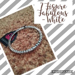 Seven Figure Fabulous - White Bracelet
